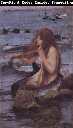 John William Waterhouse Sketch for A Mermaid